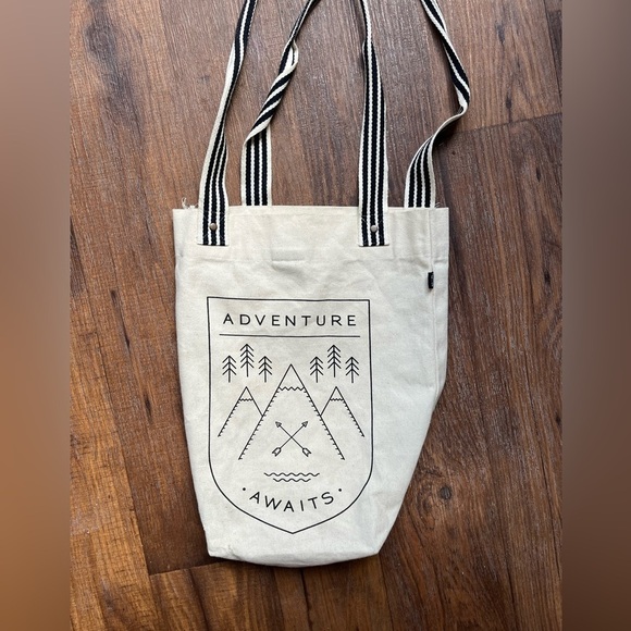 Danica Studio Tote Bag Adventure Awaits One Size Straps Canvas Grocery Farmers - Picture 1 of 13